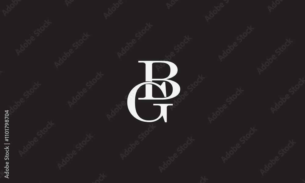 GB, BG, B, G Abstract Letters Logo Monogram GB, BG, B, G Abstract Letters Logo Monogram