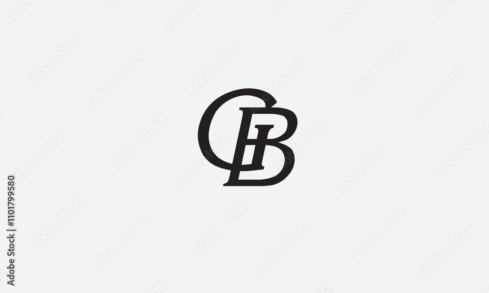 GB, BG, B, G Abstract Letters Logo Monogram GB, BG, B, G Abstract Letters Logo Monogram