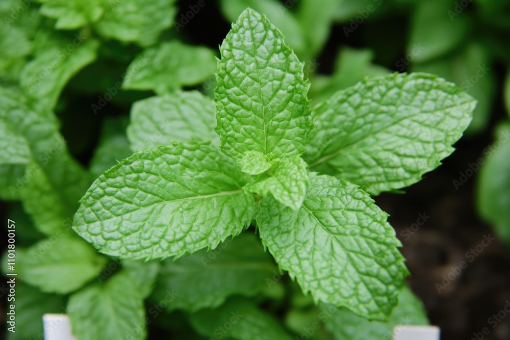 A close-up view of a plant with bright green leaves A close-up view of a plant with bright green leaves
