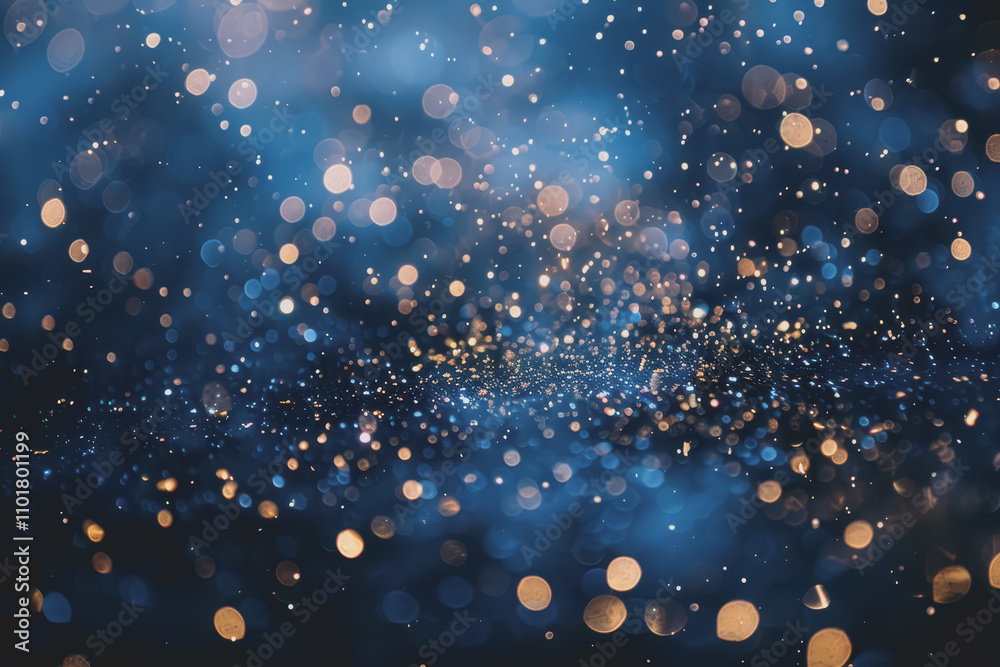 Glittering New Year's Eve party scene with fireworks on a dark blue background. Minimal style. Glittering New Year's Eve party scene with fireworks on a dark blue background. Minimal style.