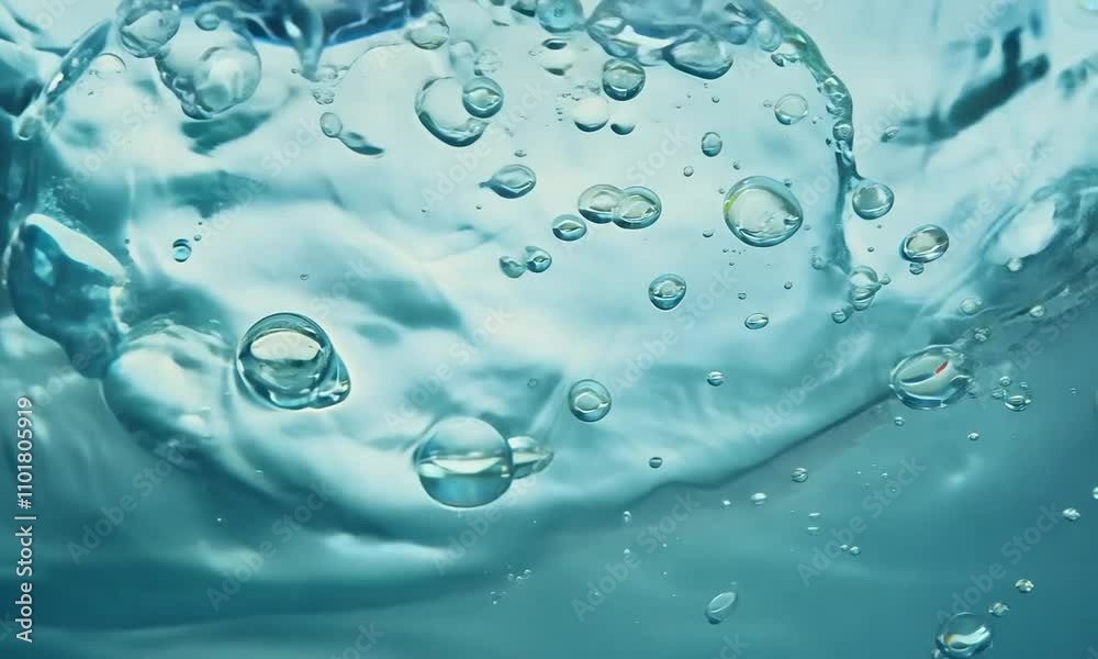 Close-Up of Bubbles in Water - Abstract Wave Effect in Slow Motion Close-Up of Bubbles in Water - Abstract Wave Effect in Slow Motion