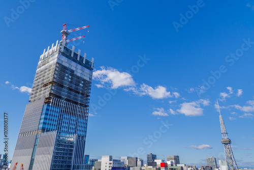 名古屋市都市景観　中区栄（完成時栄エリア一番の高層ビルと二番目のミライタワー）2024年11月