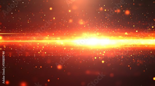 Futuristic Glossy Digital Abstract Background with Light Flares and Copy Space