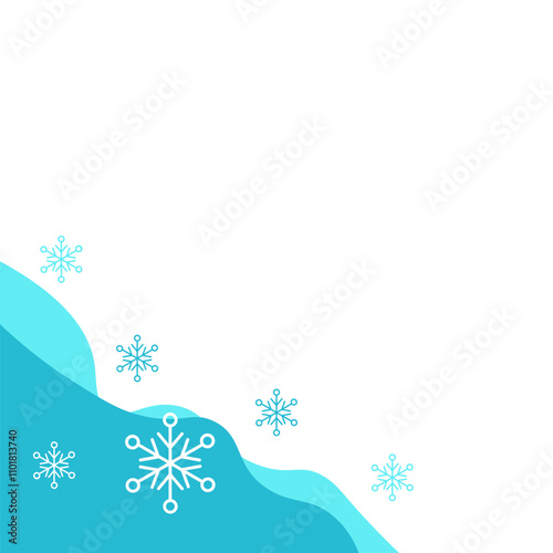 Blob with Snowflake Corner