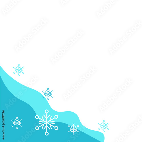 Blob with Snowflake Corner