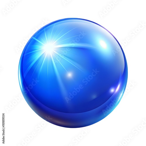 Glossy Blue Gradient Background with Light Flares for Uplifting Empowerment in Stock Photos