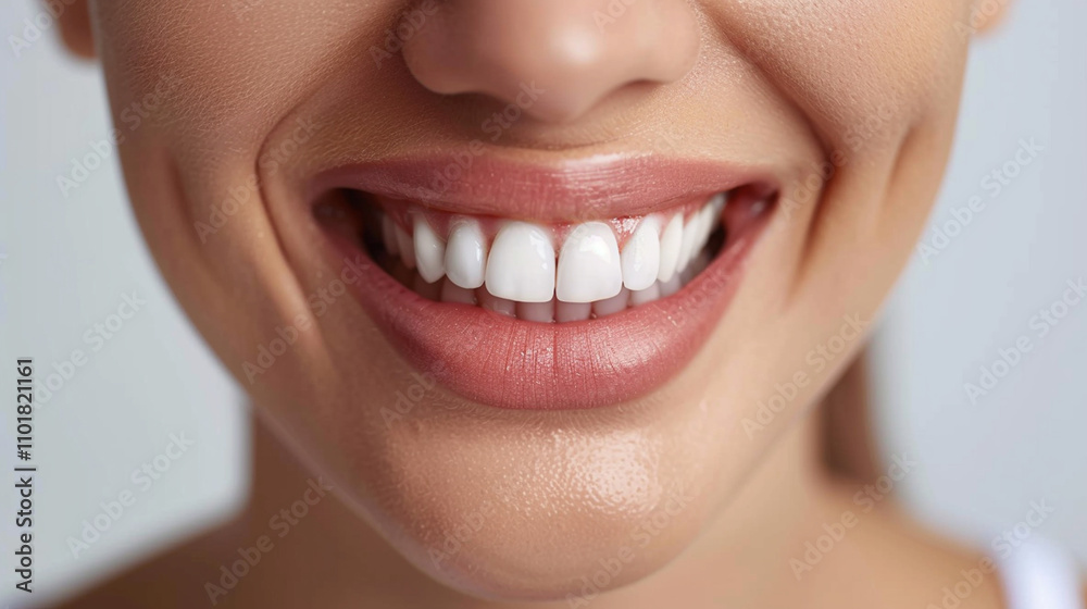 Close-Up of a Woman's Smile with Perfectly White Teeth
Close-Up of a Woman's Smile with Perfectly White Teeth