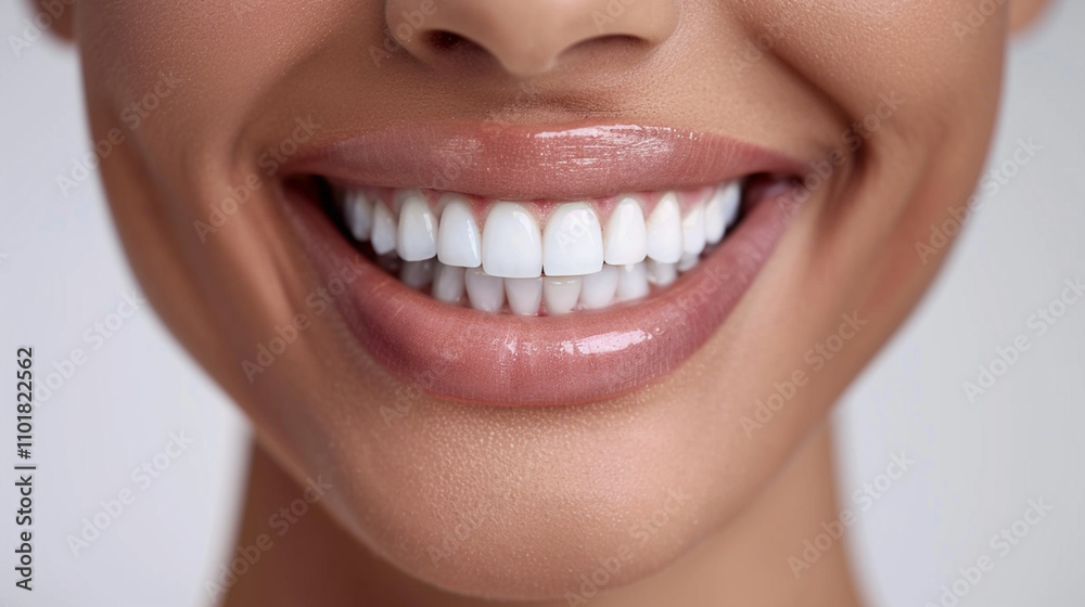 Close-Up of a Woman's Smile with Perfectly White Teeth
Close-Up of a Woman's Smile with Perfectly White Teeth