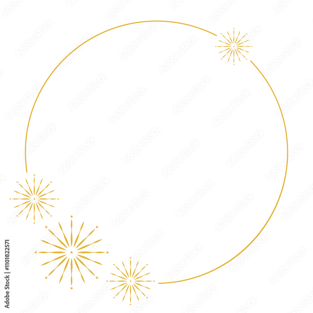 Obraz premium Firework Line Frame