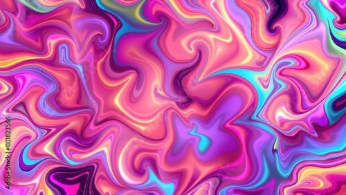 Abstract pattern of swirling shapes in a hypnotic and mesmerizing design, swirling shapes, hypnotic, vibrant