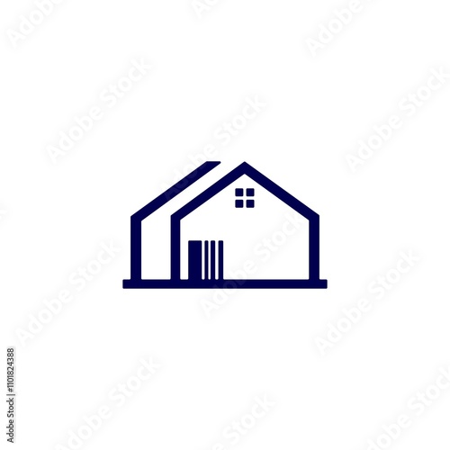 Real estate home vector logo template design