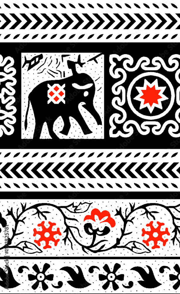 All over Design Seamless Pattern Best Background Digital Print Textile