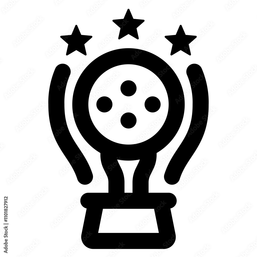 Golf Trophy Icon Golf Trophy Icon