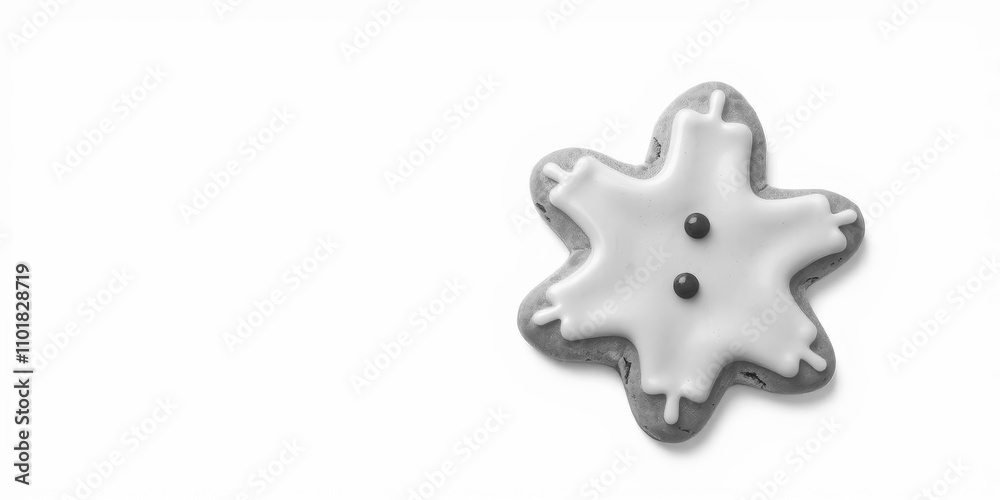 Gingerbread man cookie with glossy icing isolated on white background for Christmas decoration, decoration, gingerbread Gingerbread man cookie with glossy icing isolated on white background for Christmas decoration, decoration, gingerbread