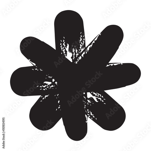 asterisk geometric shape brush doodle