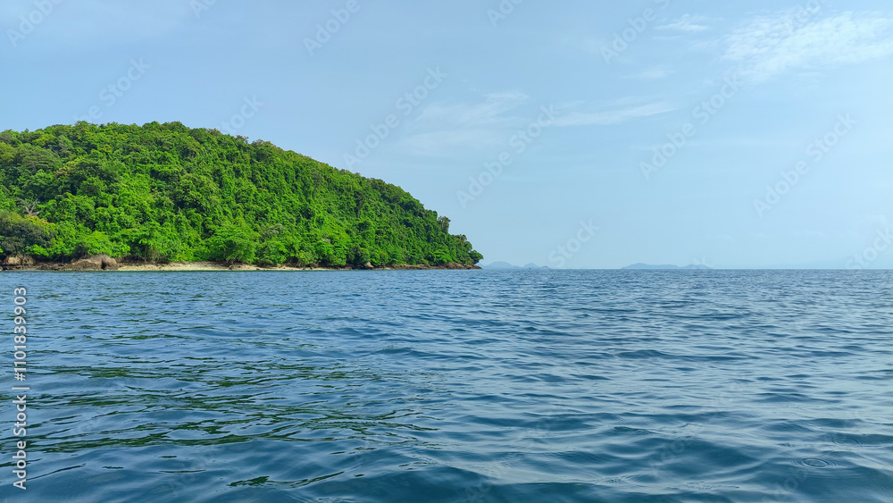 beautiful view of the tropical beach of Pahawang Island, Lampung. Landscape in the highland natural park. Panoramic view by the sea. beautiful view of the tropical beach of Pahawang Island, Lampung. Landscape in the highland natural park. Panoramic view by the sea.