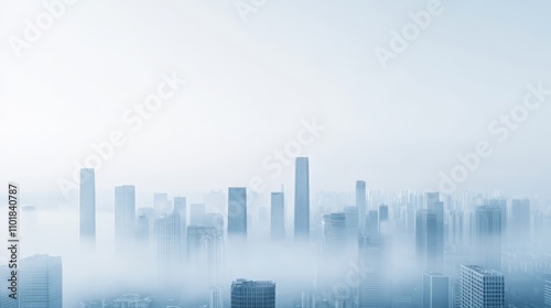 Modern city skyline with urban architecture, dynamic and vibrant background