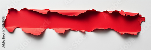 Wallpaper Mural Striscia rossa su sfondo bianco. Torontodigital.ca