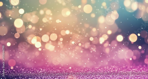 Colorful bokeh lights creating a dreamy atmosphere for celebrations and events