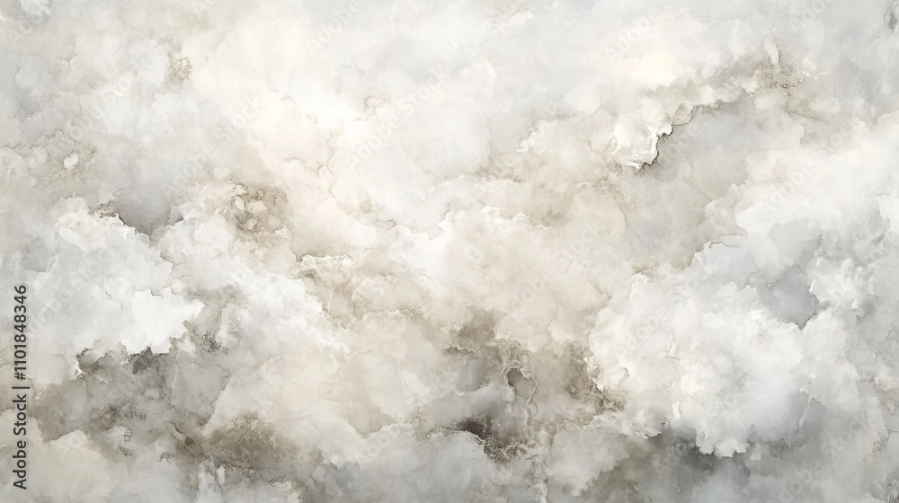 Obraz premium Clouds filling the sky with soft textures and muted tones during a tranquil day