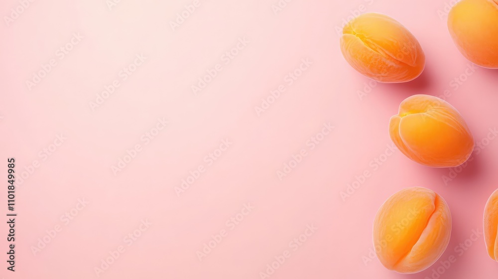 Apricot flatlay on a pastel pink background, showcasing healthy food, fresh vegetables, and a diet concept. Apricot flatlay on a pastel pink background, showcasing healthy food, fresh vegetables, and a diet concept.