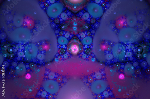 Abstract fractal 3d circle image