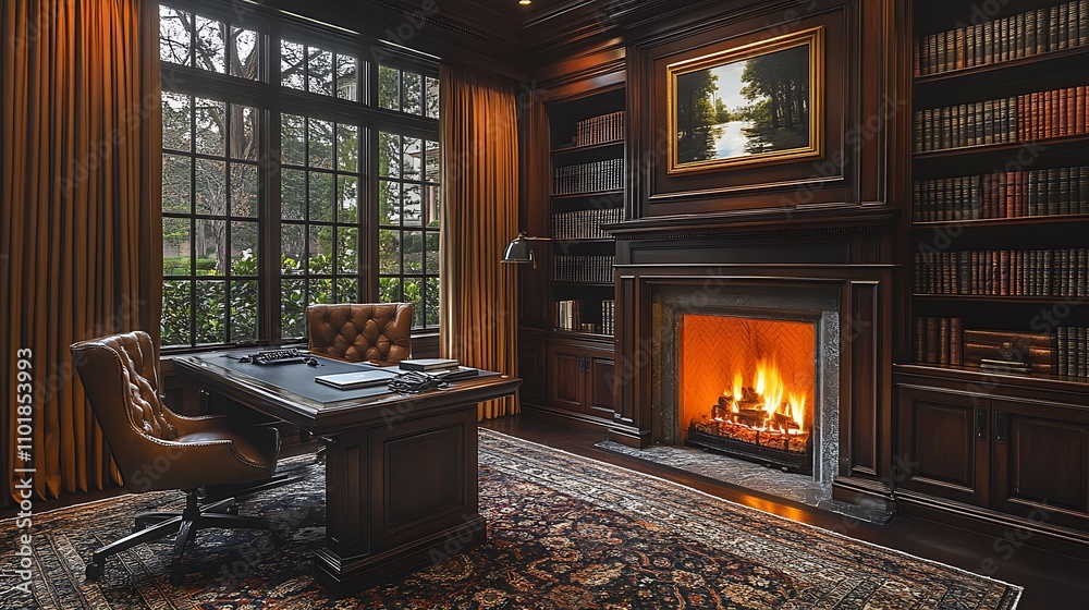 Fototapeta premium Cozy study room