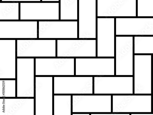 Herringbone Pattern, Brick or Paving Block Motif, can use for Decoration, Background, Carpet, Ornate, Tile, Floor, Wallpaper, Wrapping, Fashion, Fabric, Interior, Exterior or Graphic Design Element