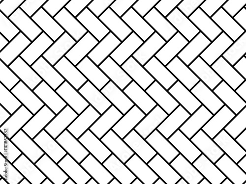 Herringbone Pattern, Brick or Paving Block Motif, can use for Decoration, Background, Carpet, Ornate, Tile, Floor, Wallpaper, Wrapping, Fashion, Fabric, Interior, Exterior or Graphic Design Element