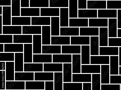 Herringbone Pattern, Brick or Paving Block Motif, can use for Decoration, Background, Carpet, Ornate, Tile, Floor, Wallpaper, Wrapping, Fashion, Fabric, Interior, Exterior or Graphic Design Element