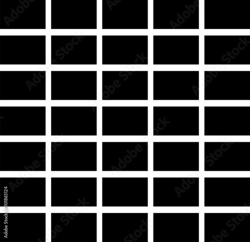 Abstract geometric black square pattern. Template Collage. Frames for photo.