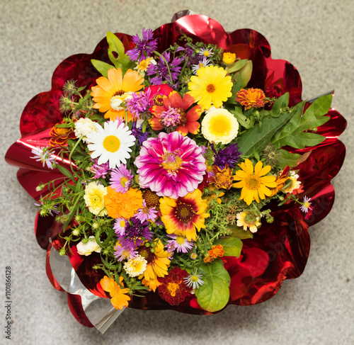 bouquet of autumn flowers