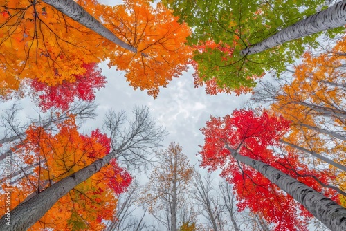 Autumn in Ontario is stunning; Dwight, Ontario, Canada photo