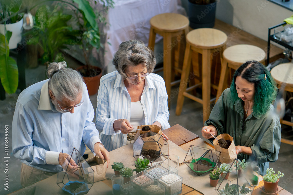 top shot master class on creating compositions from plants for elderly people green-haired teacher happy old age elderly couple pleasant memories leisure time in old age top shot master class on creating compositions from plants for elderly people green-haired teacher happy old age elderly couple pleasant memories leisure time in old age