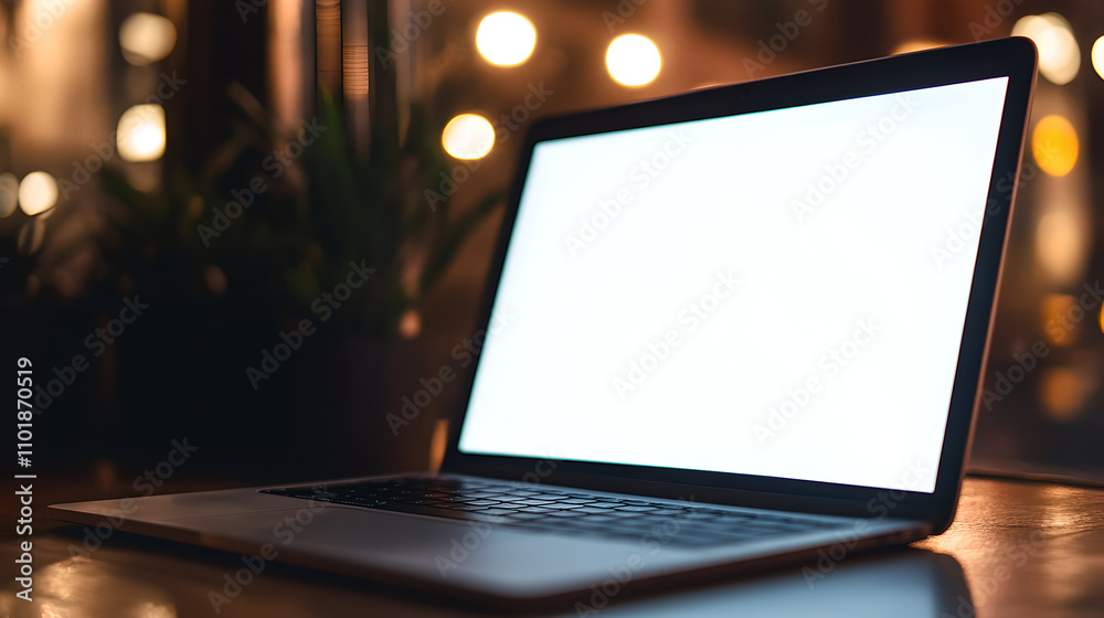 laptop on the table laptop on the table