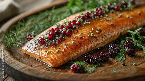 smoked arctic char with wild berries canadian seafood