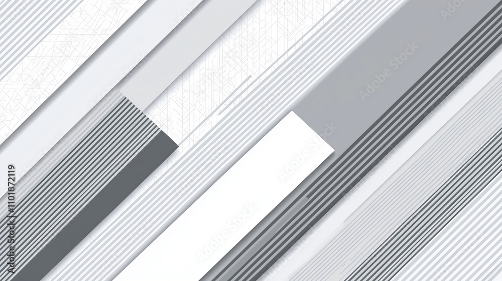 Fototapeta premium Clean abstract background with linear patterns in shades of gray. This design features mix of textures and lines, creating modern and sophisticated look