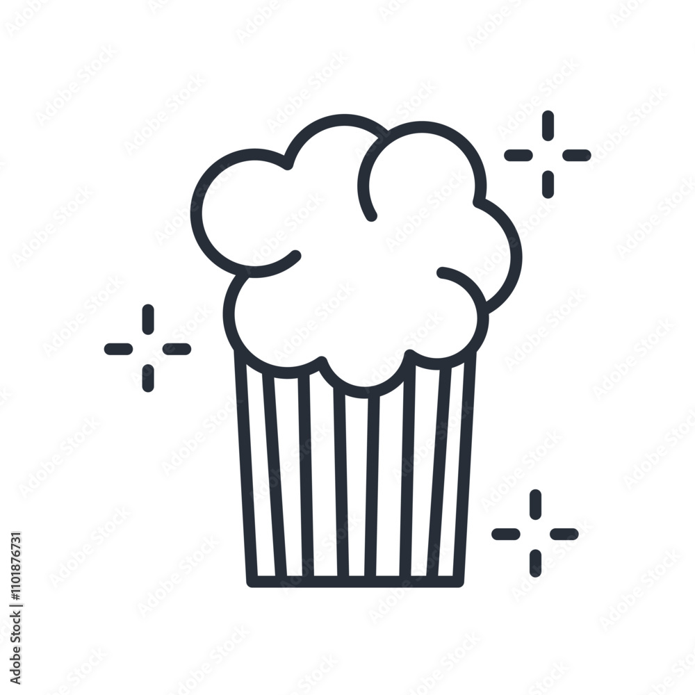 Pop corn icon. vector.Editable stroke.linear style sign for use web design,logo.Symbol illustration. Pop corn icon. vector.Editable stroke.linear style sign for use web design,logo.Symbol illustration.