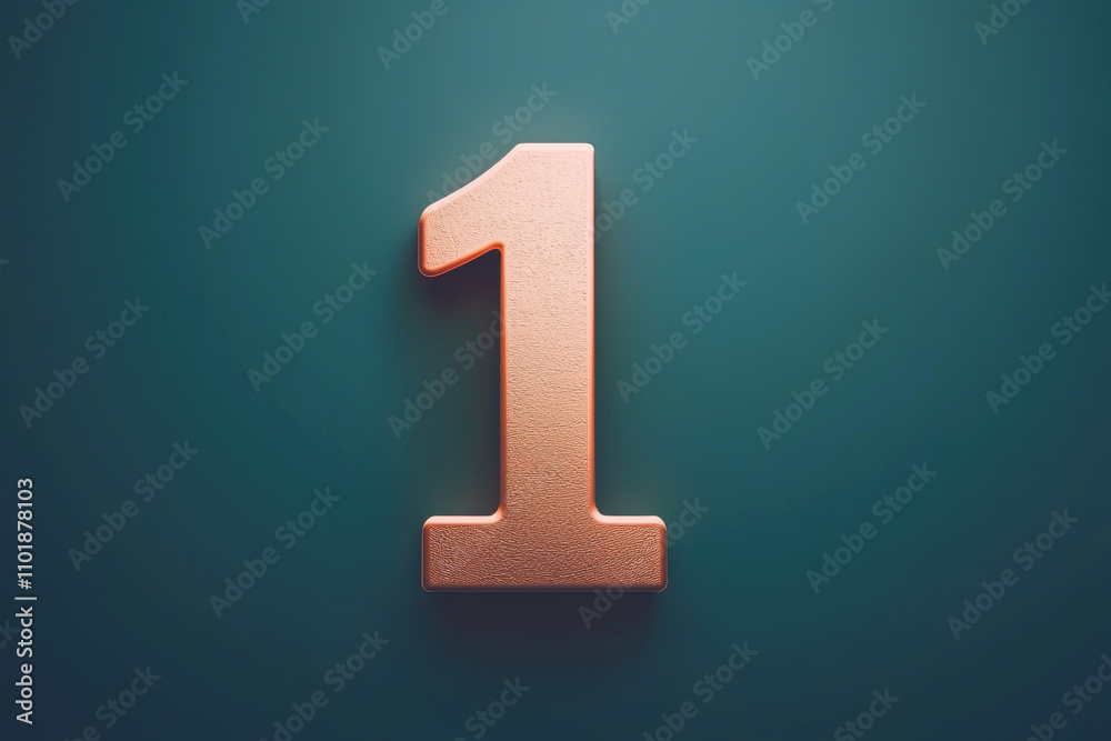 metallic gold number one with soft glow against teal background, symbolizing achievement and success. This striking design adds modern touch to any project metallic gold number one with soft glow against teal background, symbolizing achievement and success. This striking design adds modern touch to any project