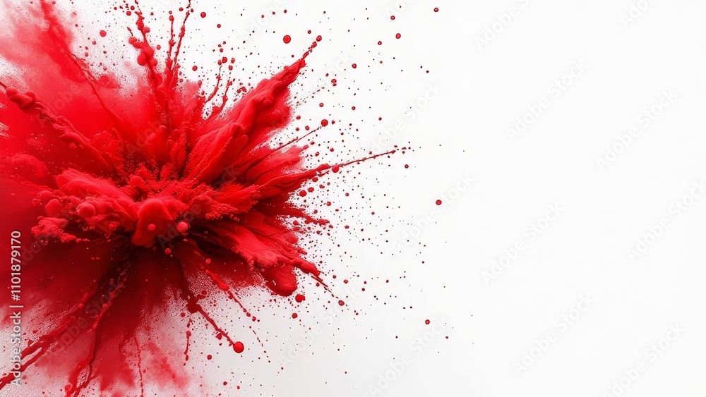 Vibrant red splash art, blank canvas for your copy. Vibrant red splash art, blank canvas for your copy.