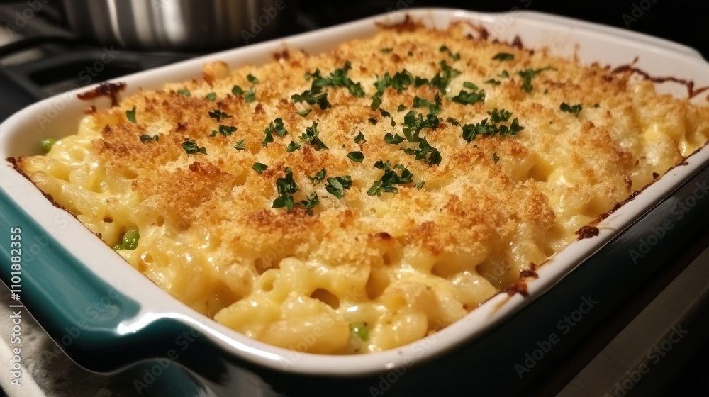 Creamy Baked Macaroni And Cheese With Peas Creamy Baked Macaroni And Cheese With Peas