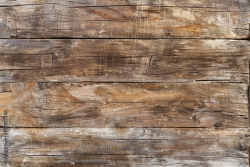 Closeup of weathered, horizontal wooden planks showing natural grain and texture.