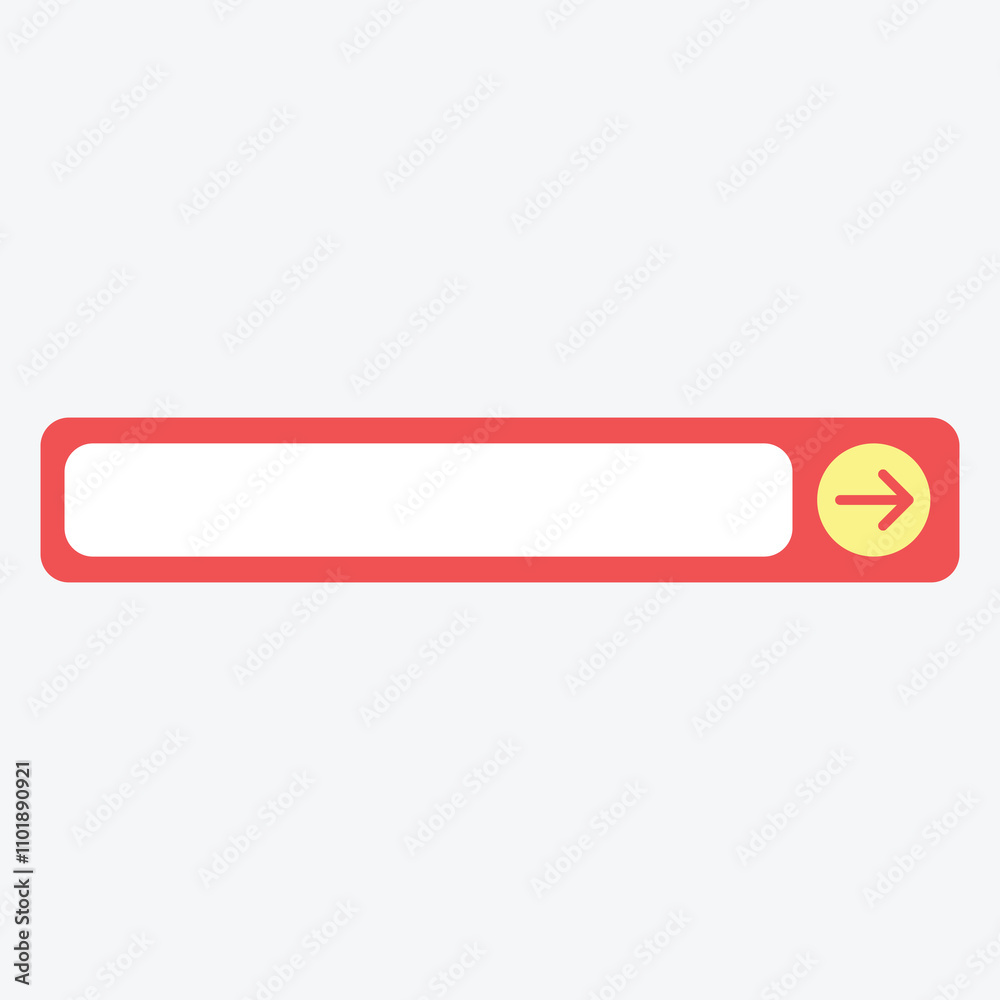 A simple search bar design with a directional arrow. A simple search bar design with a directional arrow.