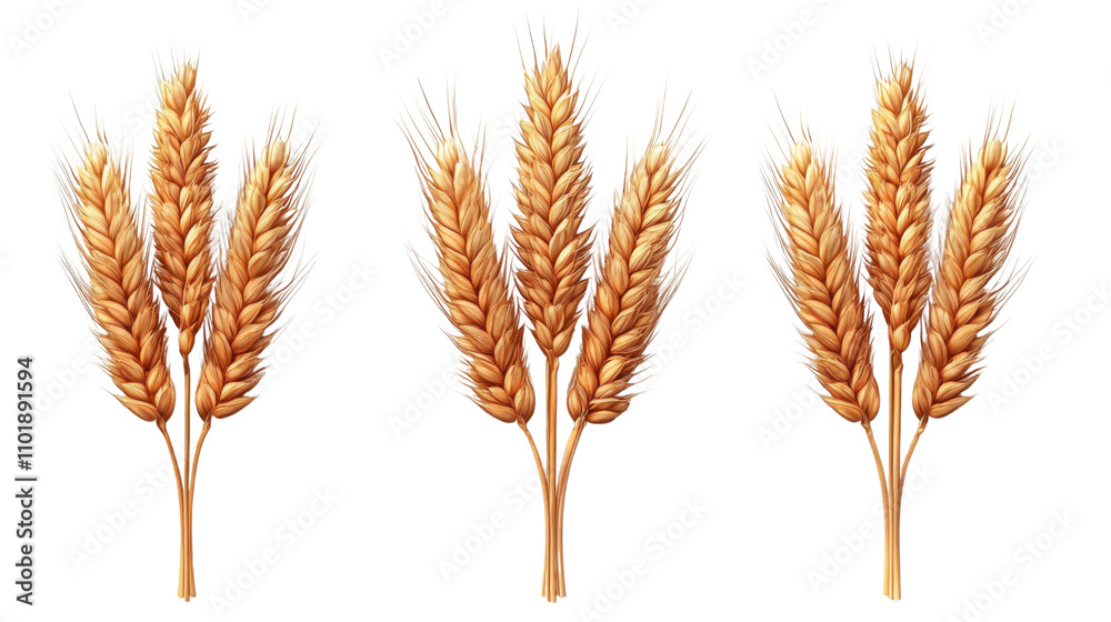 ears of wheat isolated on white background ears of wheat isolated on white background