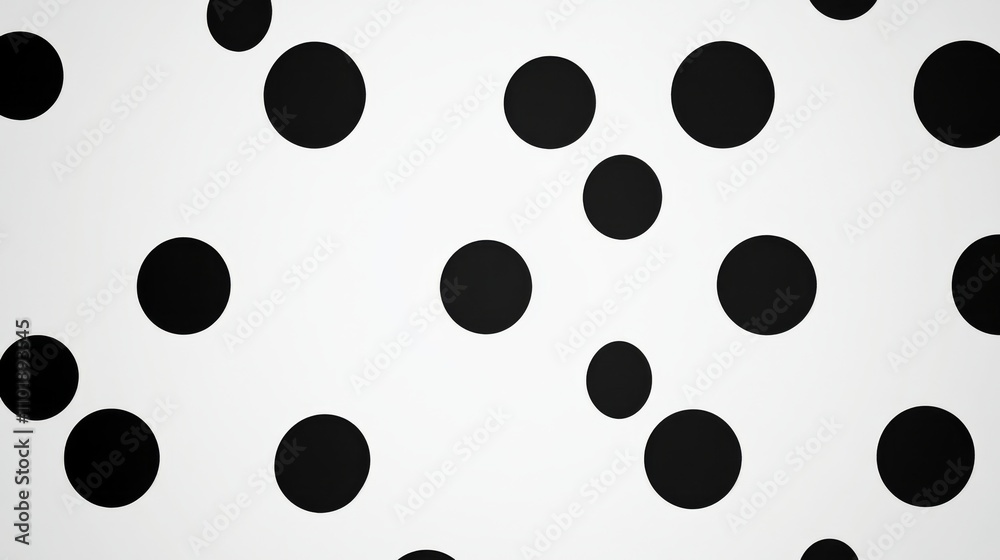 Abstract Black and White Circle Pattern - Minimalist Geometric Design Abstract Black and White Circle Pattern - Minimalist Geometric Design