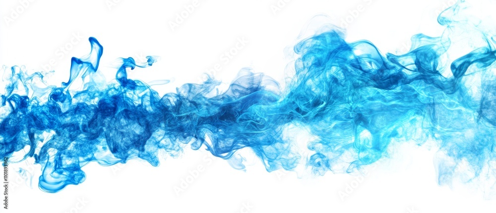 blue fire long strip isolated on white blue fire long strip isolated on white