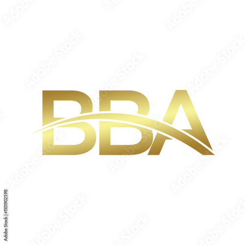 BBA logo design vector template