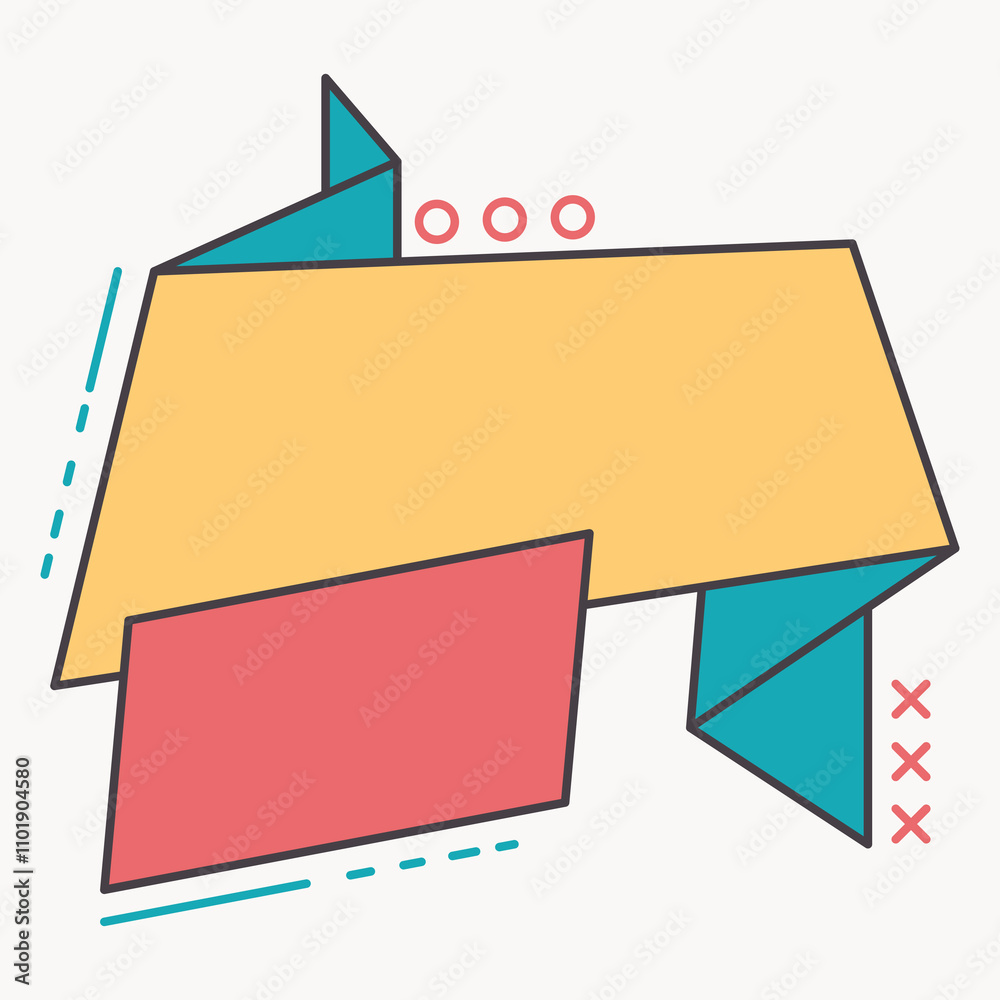A colorful geometric banner design with abstract shapes for promotional use. A colorful geometric banner design with abstract shapes for promotional use.