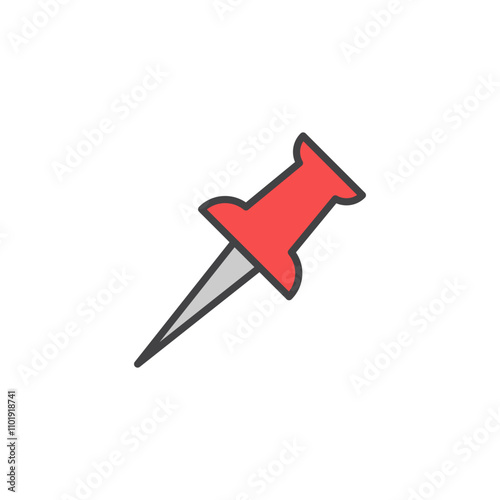 Push Pin icon in colored version