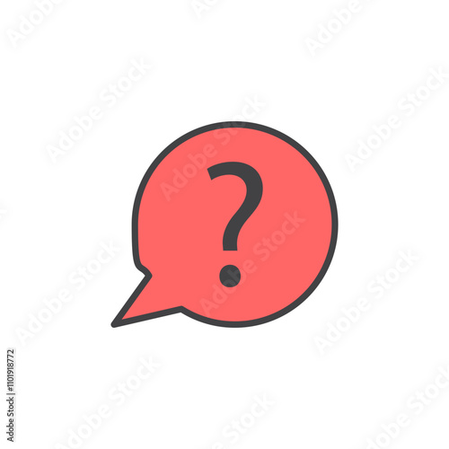 Question icon in colored version